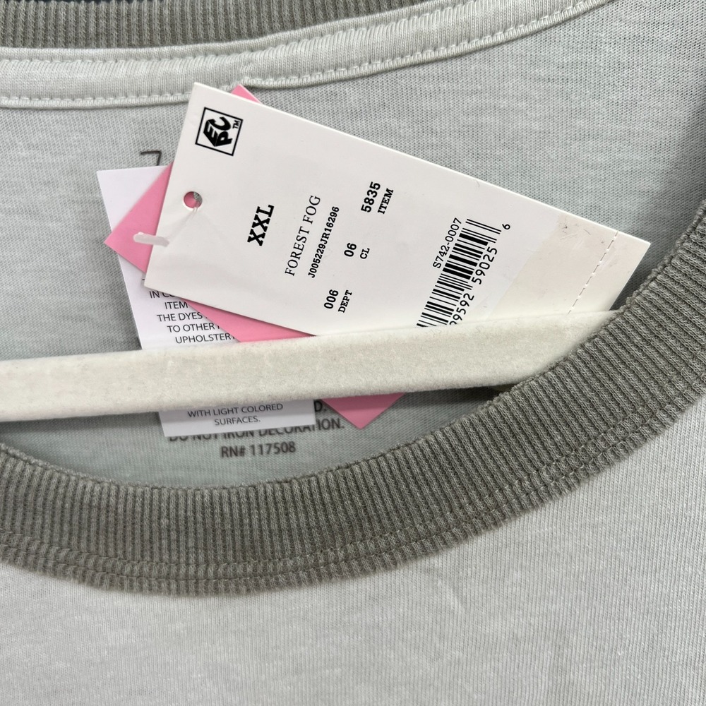 NEW zoe + Liv green ringer retro t-shirt granola girl botanical eco cottagecore - Picture 7 of 9